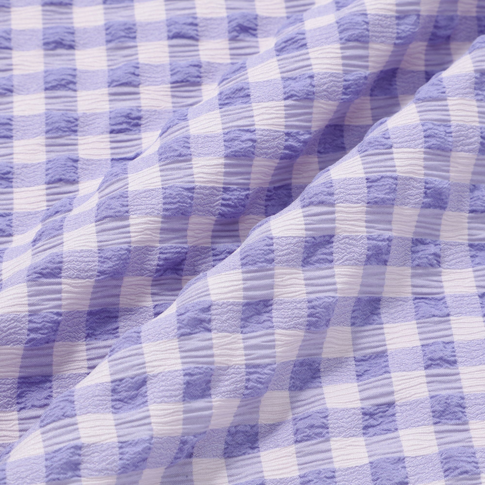 Fuwaro Cooling Pillow Cover Ruffle Check 700 X 500 Pink X Purple