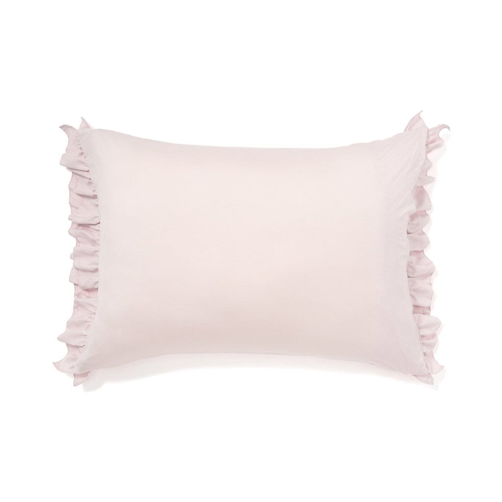 Fuwaro Cooling Pillow Cover Ruffle 700 X 500 Pink