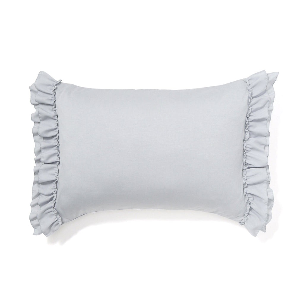 Fuwaro Cooling Pillow Cover Ruffle 700 X 500 Grey