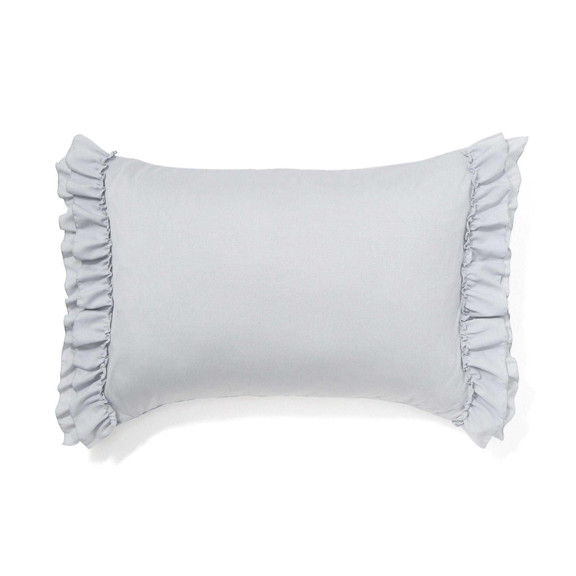 Fuwaro Cooling Pillow Cover Ruffle 700 X 500 Grey