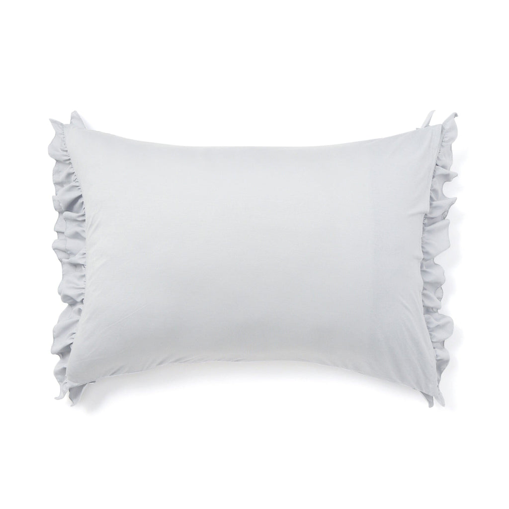 Fuwaro Cooling Pillow Cover Ruffle 700 X 500 Grey