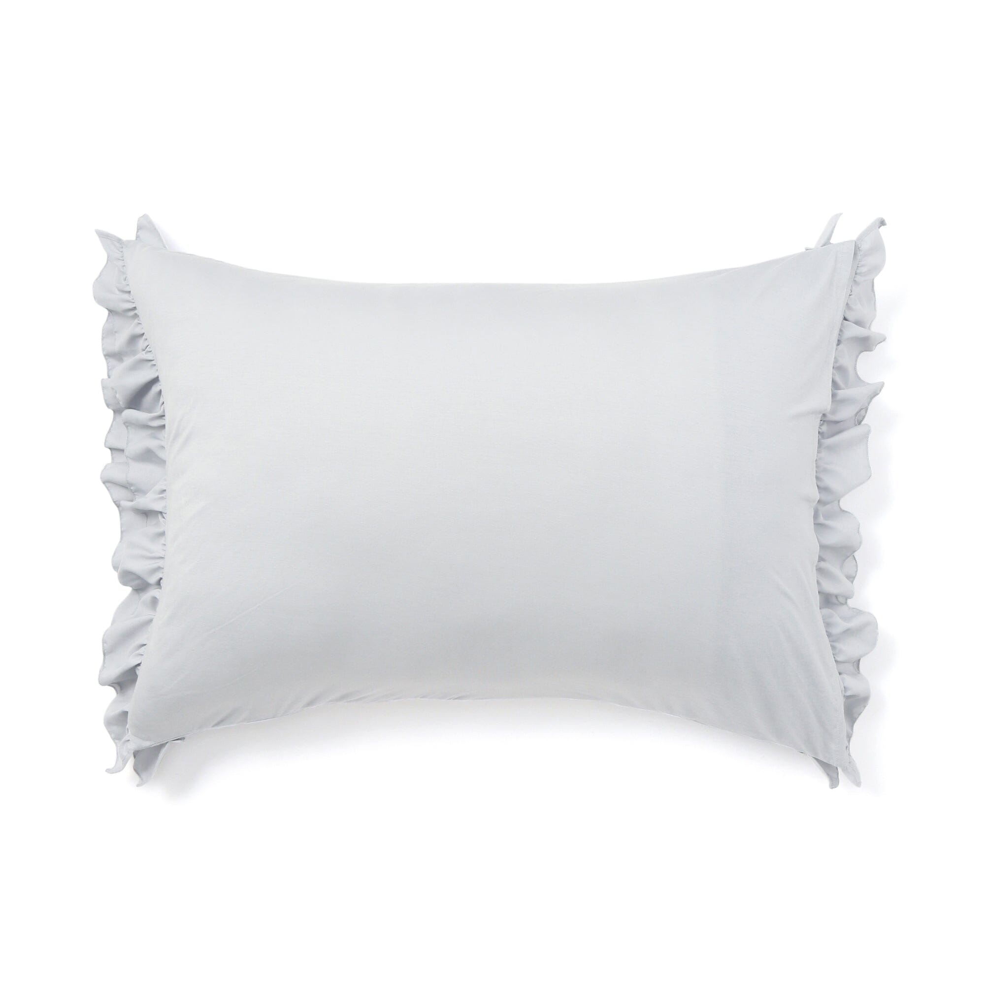 Fuwaro Cooling Pillow Cover Ruffle 700 X 500 Grey