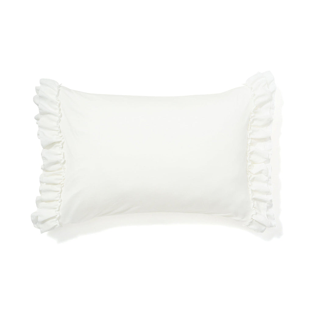 Fuwaro Cooling Pillow Cover Ruffle 700 X 500 White
