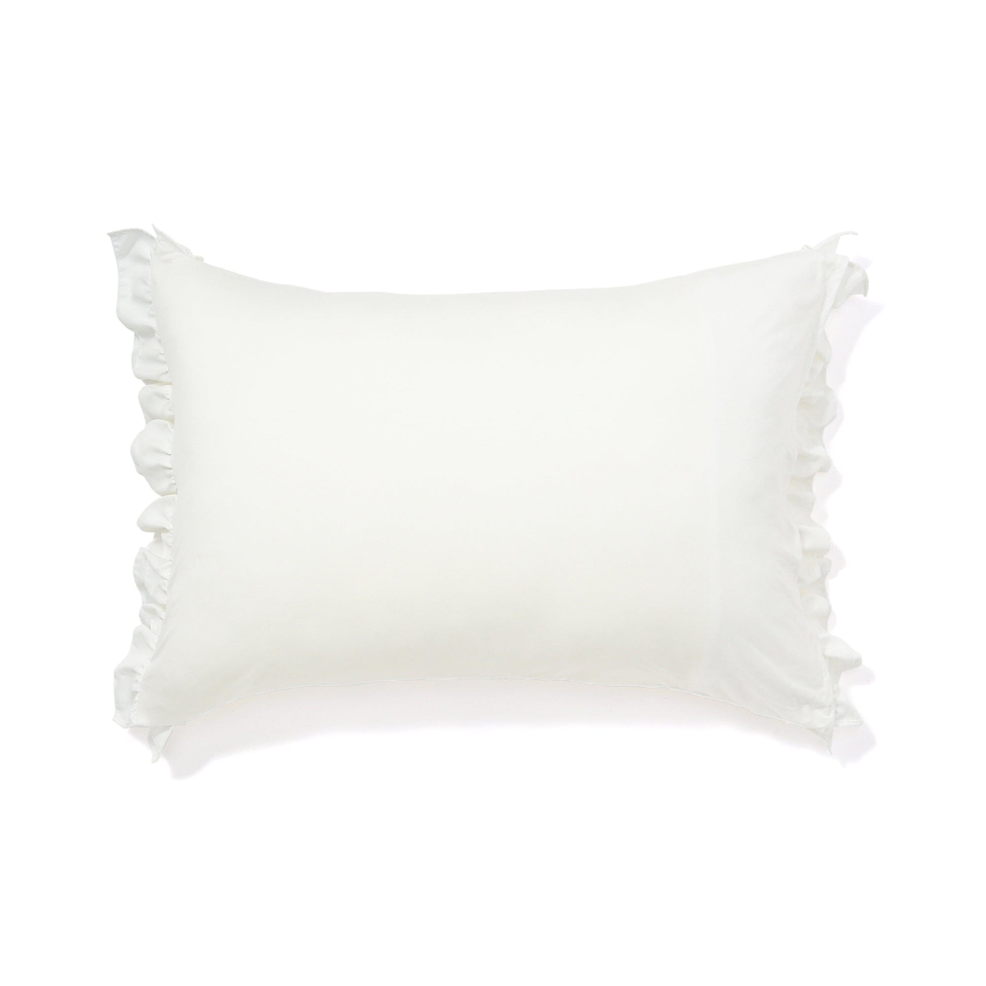 Fuwaro Cooling Pillow Cover Ruffle 700 X 500 White