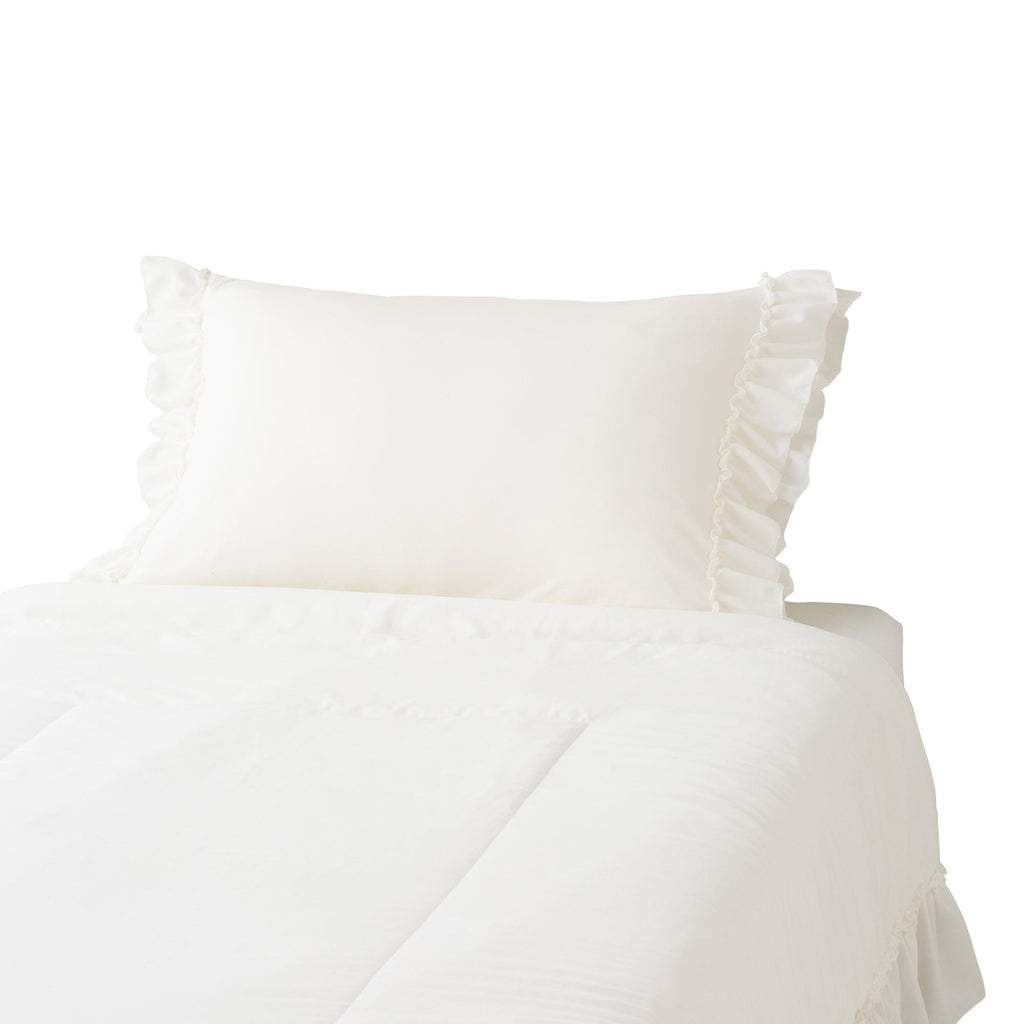 Fuwaro Cooling Pillow Cover Ruffle 700 X 500 White
