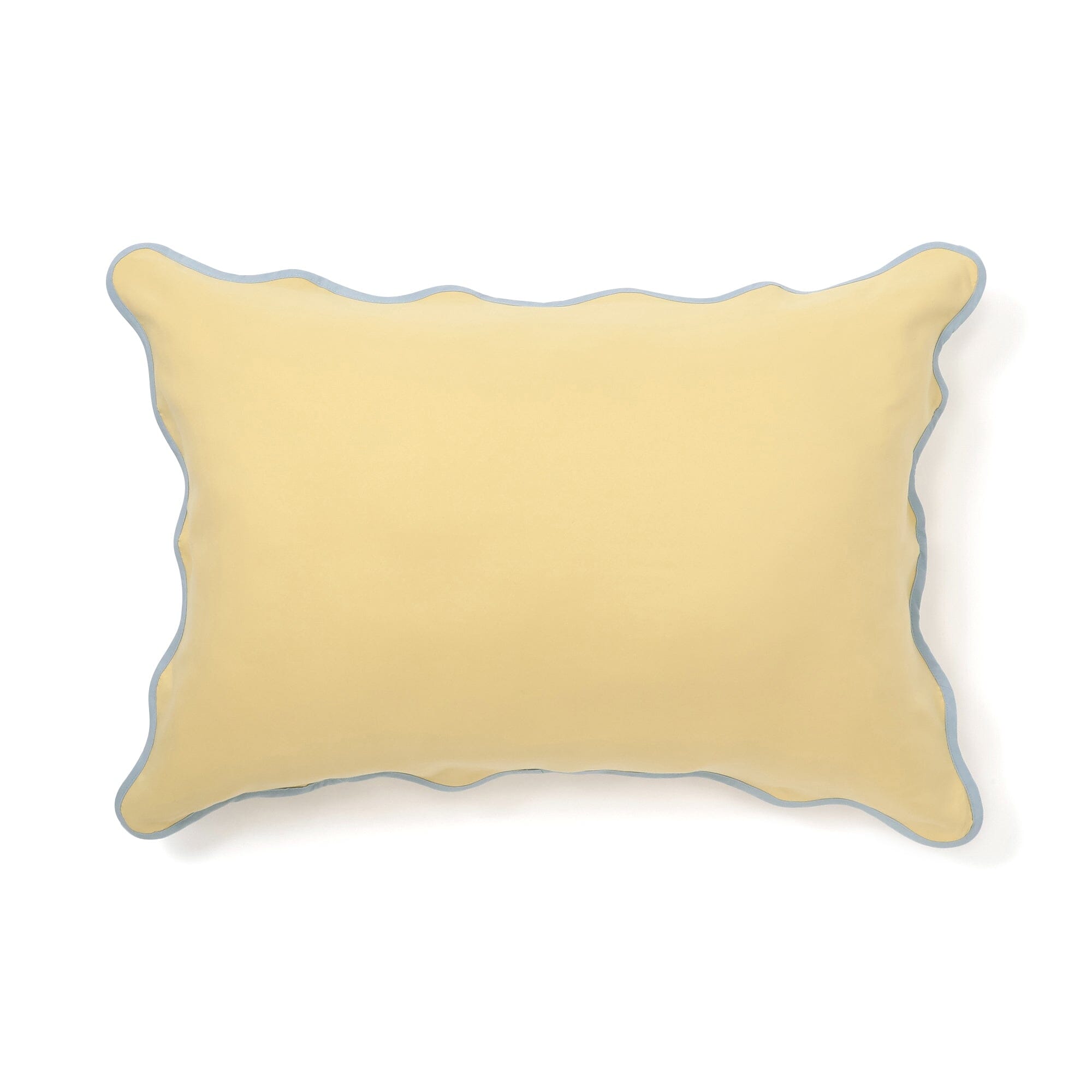 Fuwaro Cooling Pillow Cover Bicolor Wave 700 X 500 Yellow X Blue