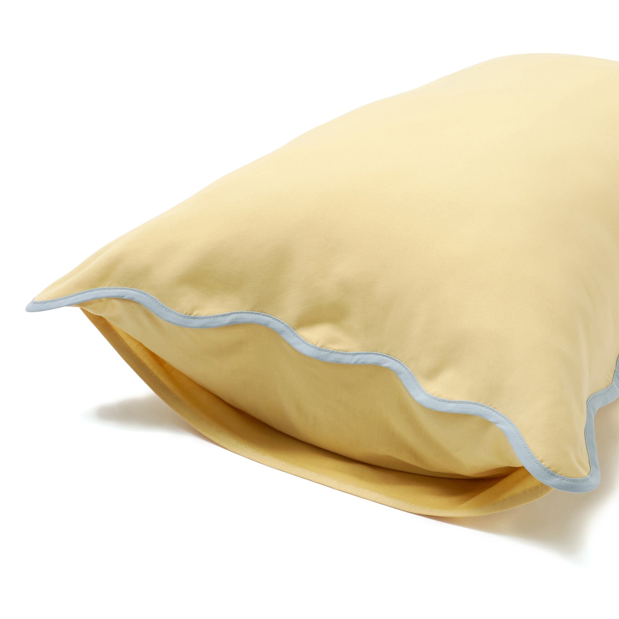 Fuwaro Cooling Pillow Cover Bicolor Wave 700 X 500 Yellow X Blue