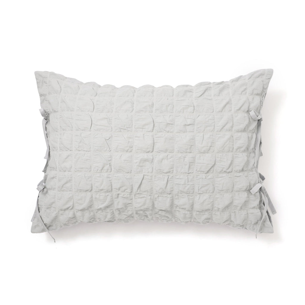 Sheersucker Check Pillowcase 700 X 500 Light Blue