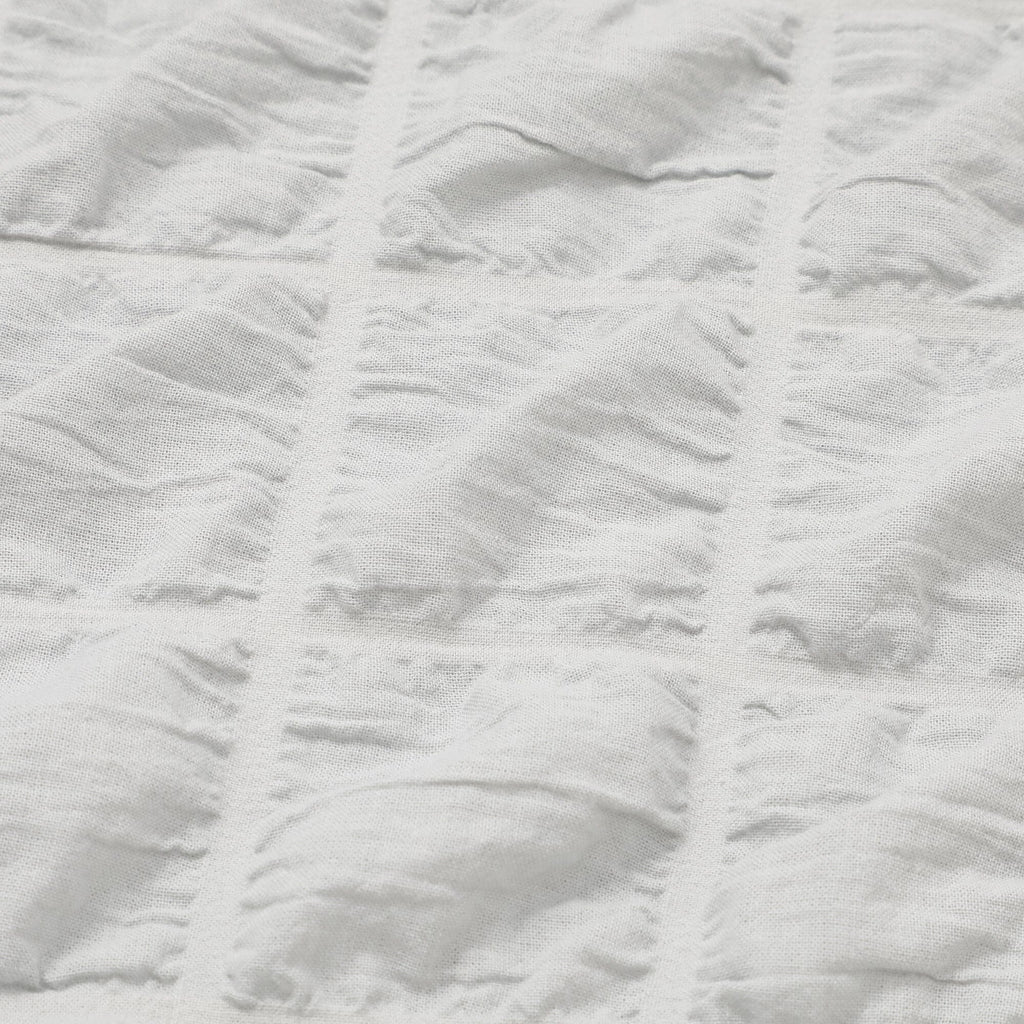 Sheersucker Check Pillowcase 700 X 500 Light Blue