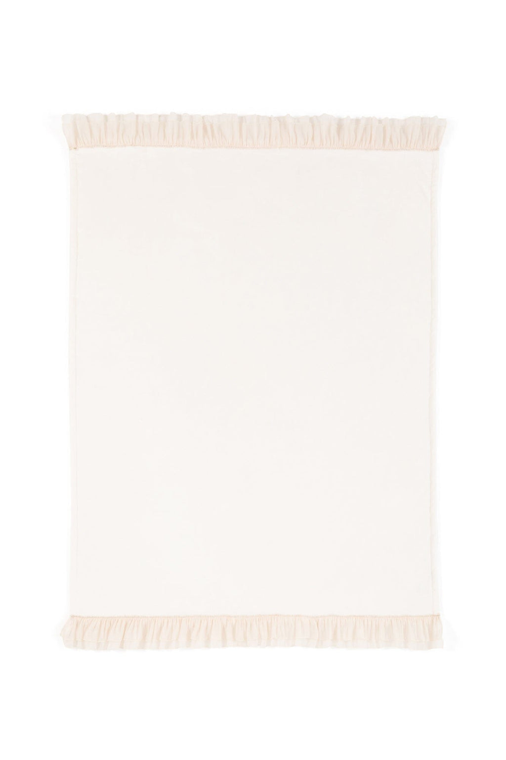 Smooth Frilled Throw (Lap Blanket) 1700 X 1300 Ivory