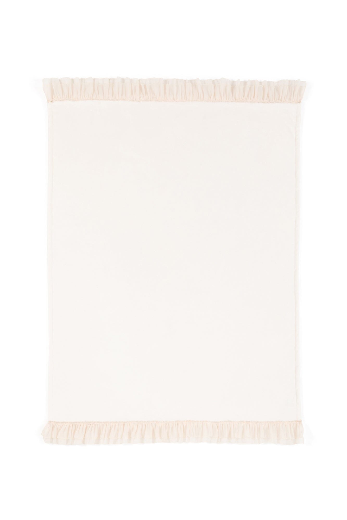 Smooth Frilled Throw (Lap Blanket) 1700 X 1300 Ivory