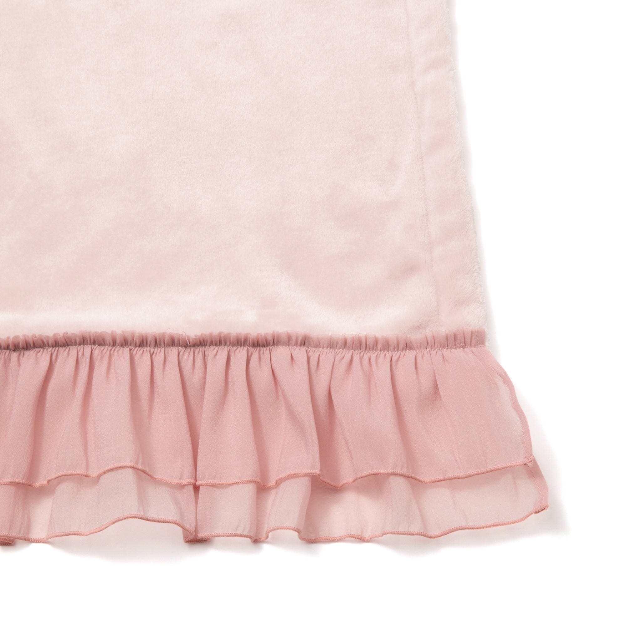 Smooth Frill Throw (Lap Blanket) 1500 X 800 Pink