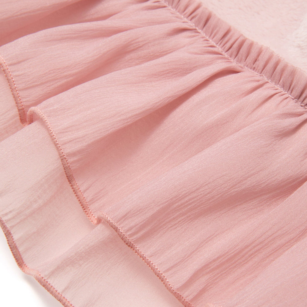 Smooth Frill Throw (Lap Blanket) 1500 X 800 Pink