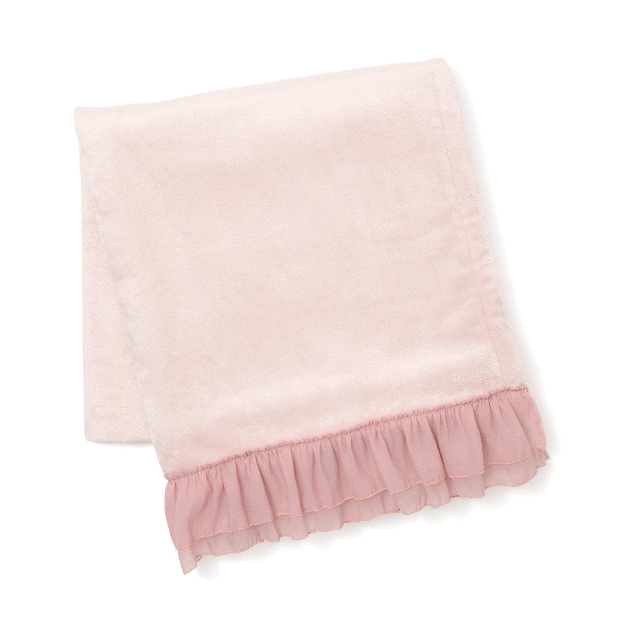 Smooth Frilled Throw (Lap Blanket) 1700 X 1300 Pink