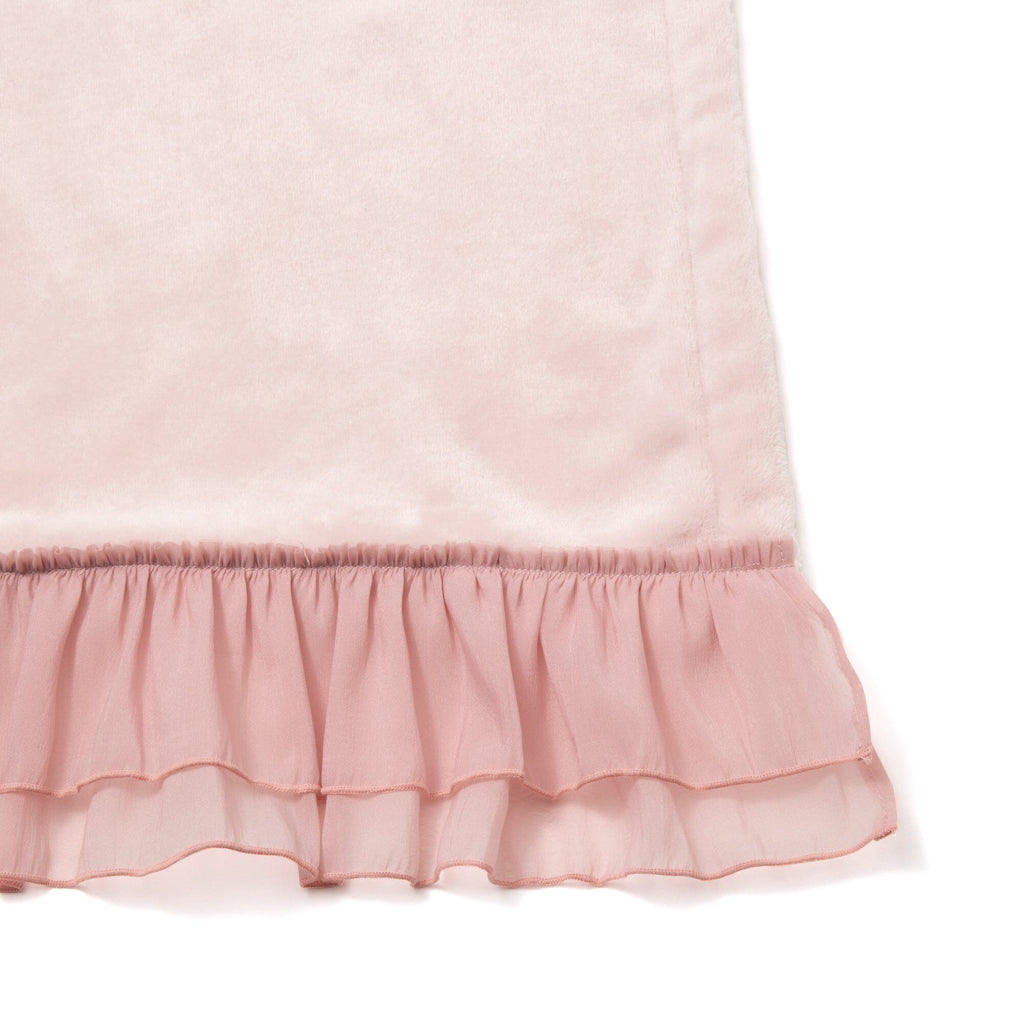 Smooth Frilled Throw (Lap Blanket) 1700 X 1300 Pink