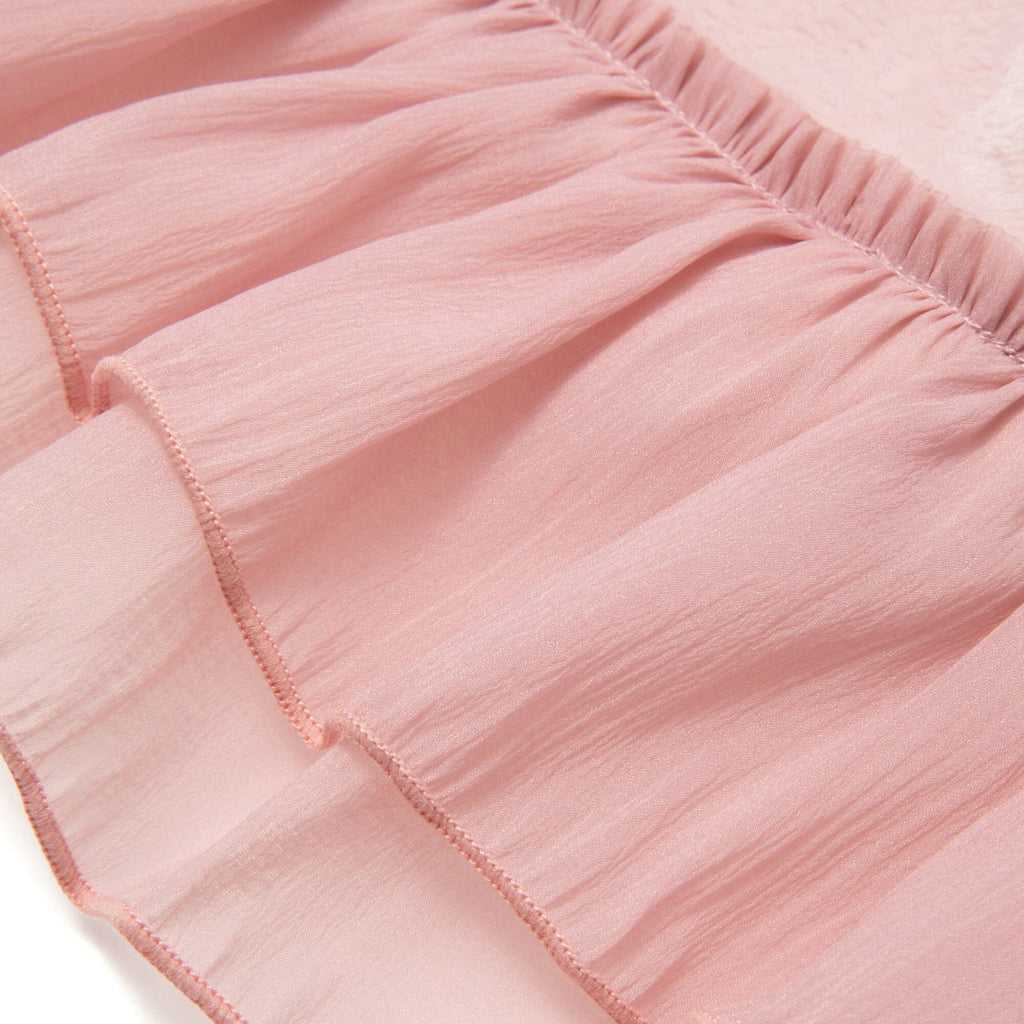 Smooth Frilled Throw (Lap Blanket) 1700 X 1300 Pink