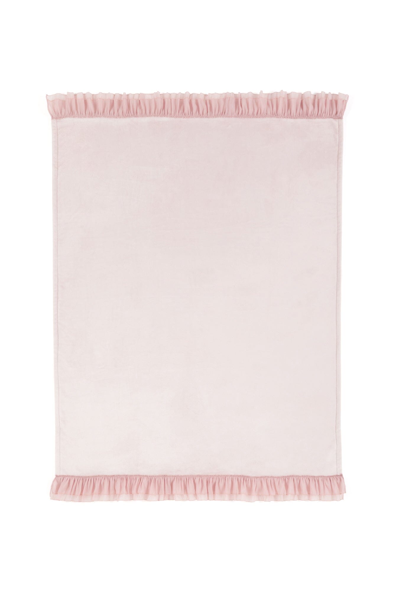 Smooth Frilled Throw (Lap Blanket) 1700 X 1300 Pink
