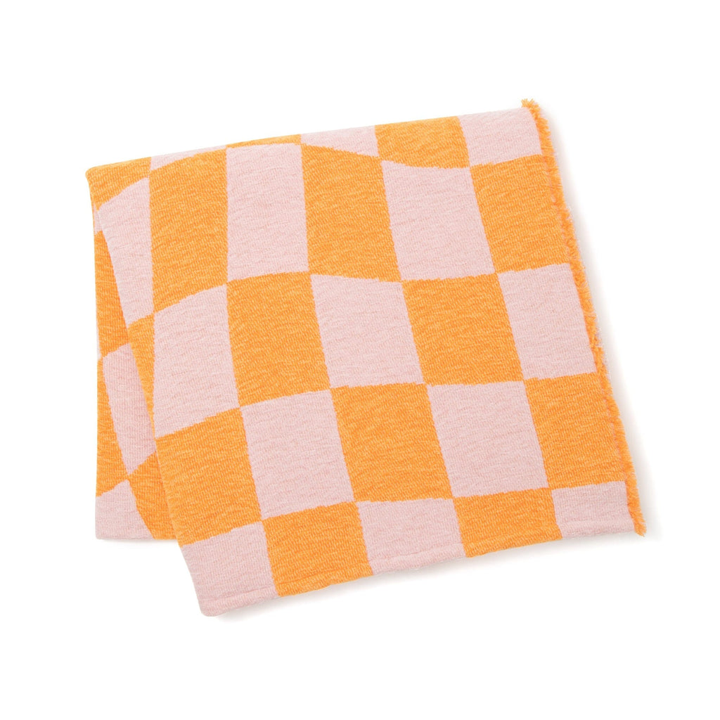 Checkerboard Throw 1700 X 1300 Pink X Orange