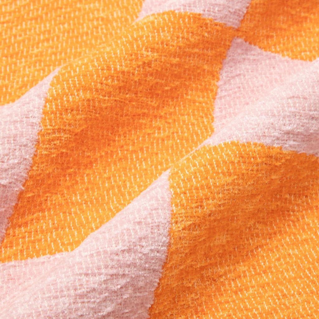 Checkerboard Throw 1700 X 1300 Pink X Orange