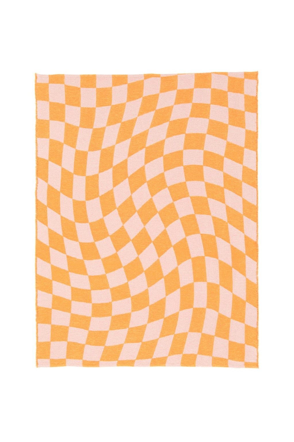 Checkerboard Throw 1700 X 1300 Pink X Orange