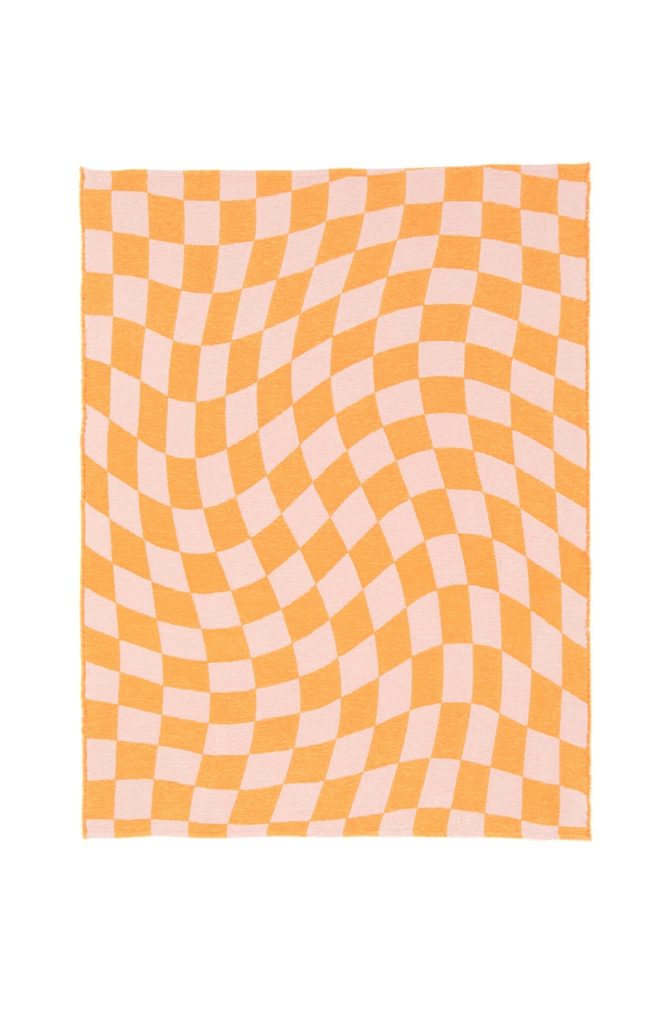 Checkerboard Throw 1700 X 1300 Pink X Orange