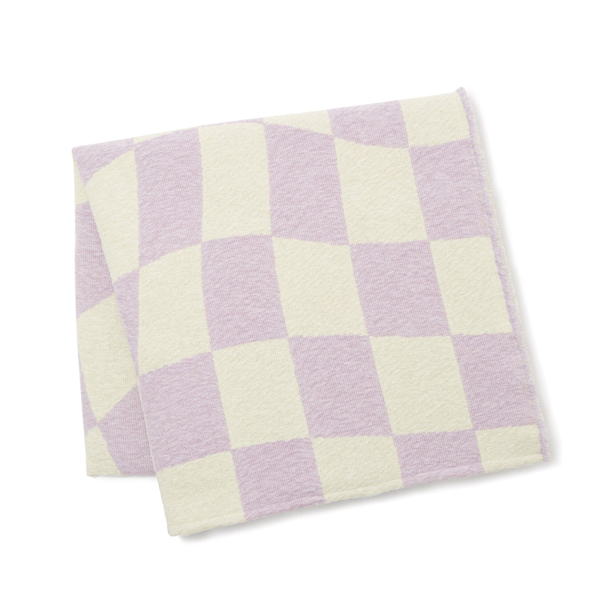 Checkerboard Throw 1700 X 1300 Purple X Light Green