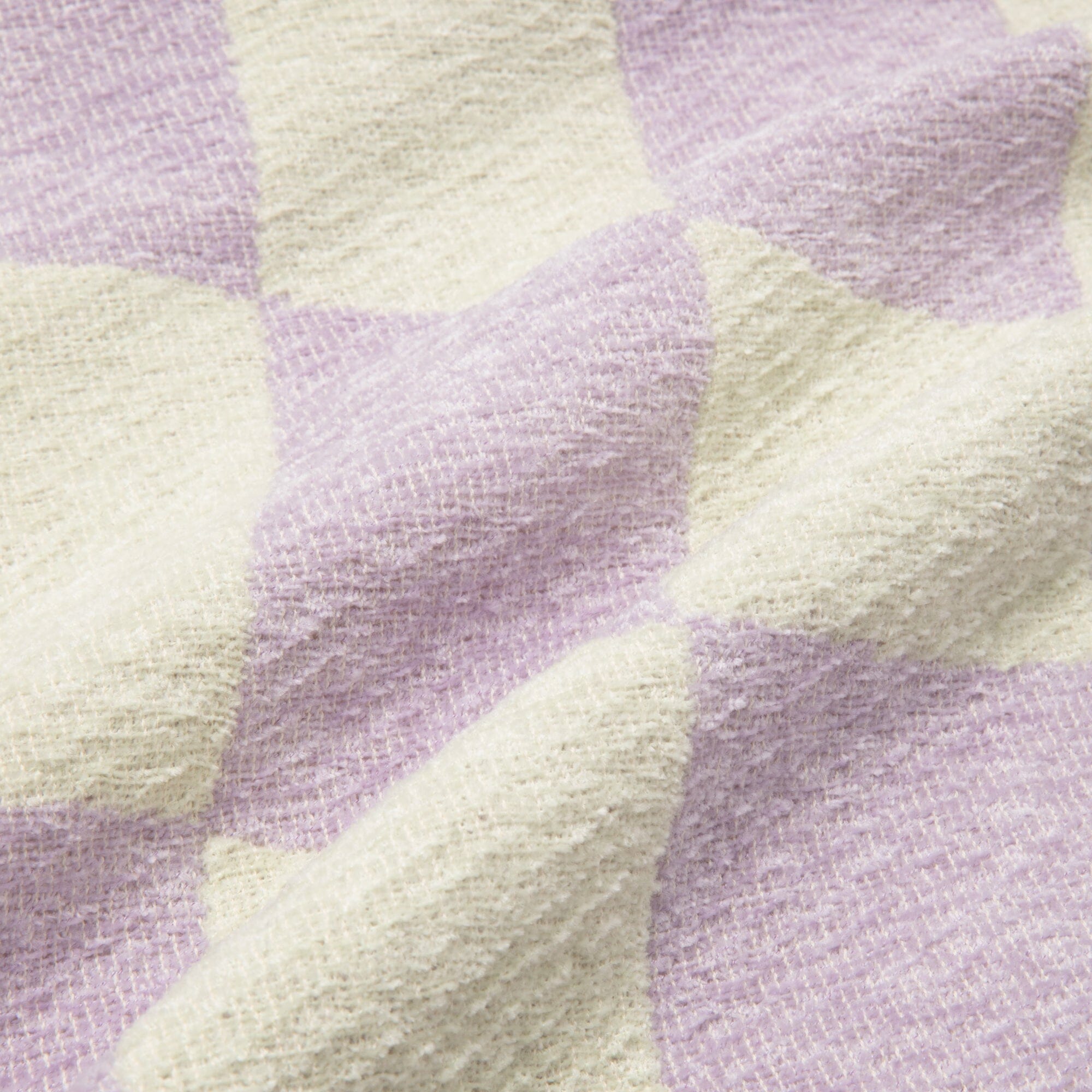 Checkerboard Throw 1700 X 1300 Purple X Light Green