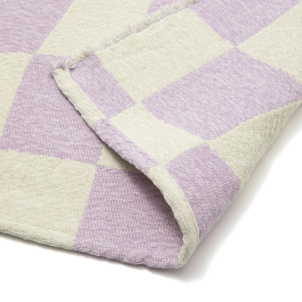 Checkerboard Throw 1700 X 1300 Purple X Light Green