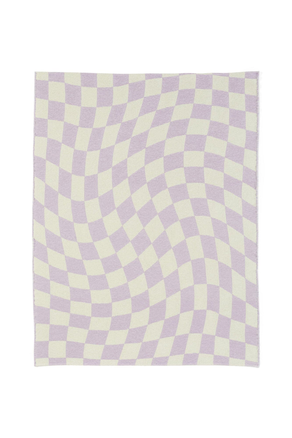 Checkerboard Throw 1700 X 1300 Purple X Light Green