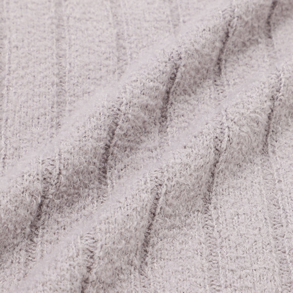 Melting bicolor knit throw (lap blanket) 1700 x 1000 Purple x light purple