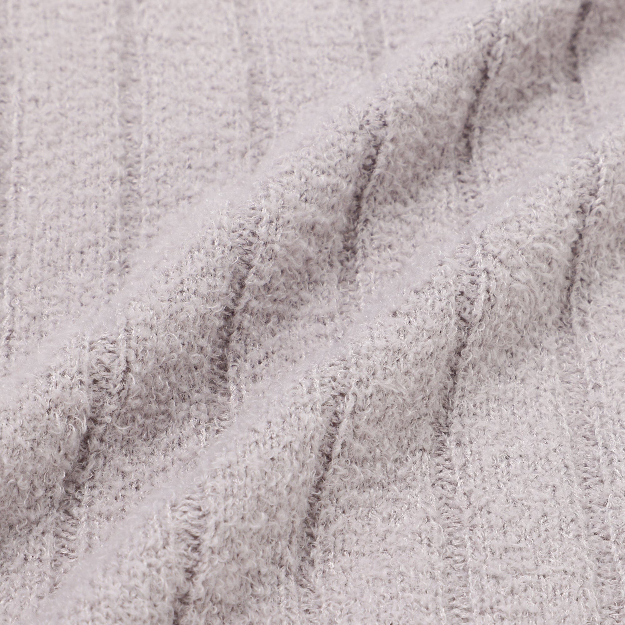 Melting bicolor knit throw (lap blanket) 1700 x 1000 Purple x light purple