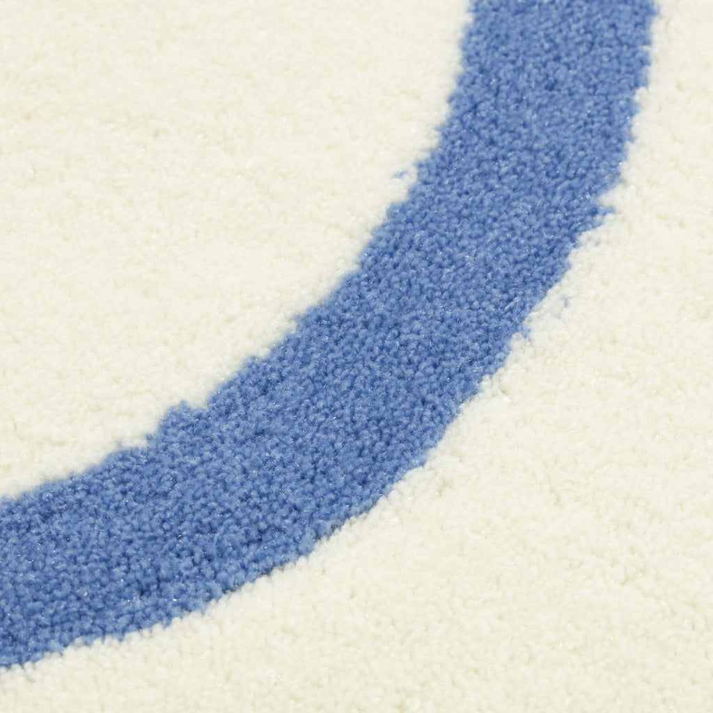 Wonder Rug Round ¦µ1500 Ivory X Blue