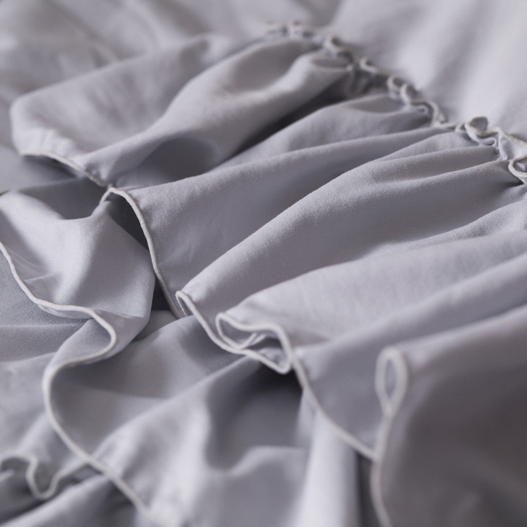 Fuwaro Cooling Quilt  Frill Double Grey