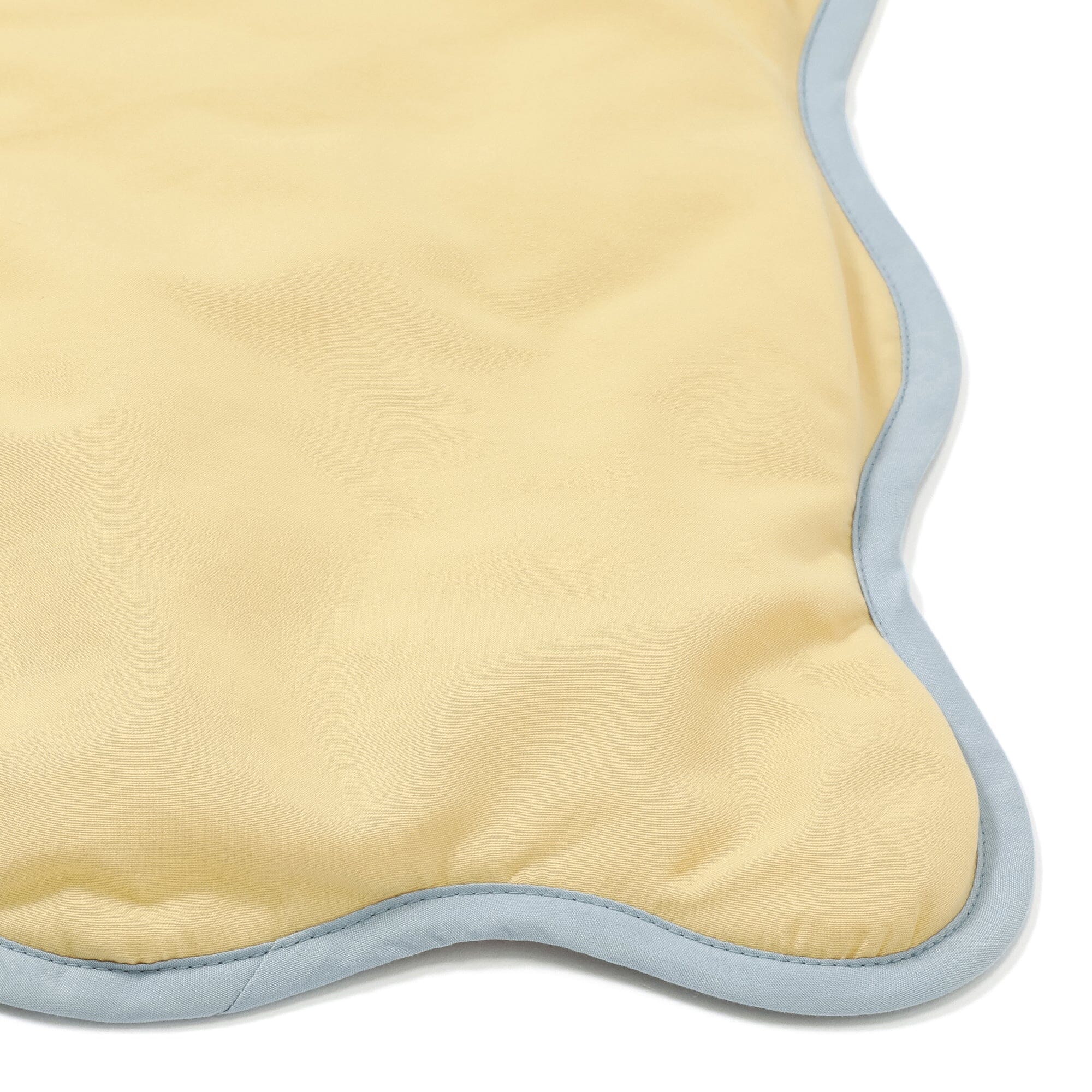 Fuwaro Cooling Quilt Bicolor Wave Single Yellow X Blue