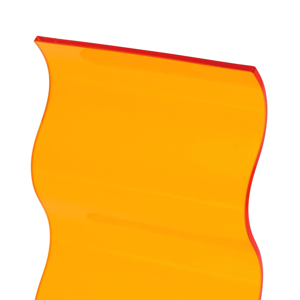 Acrylic Wave Stand Orange