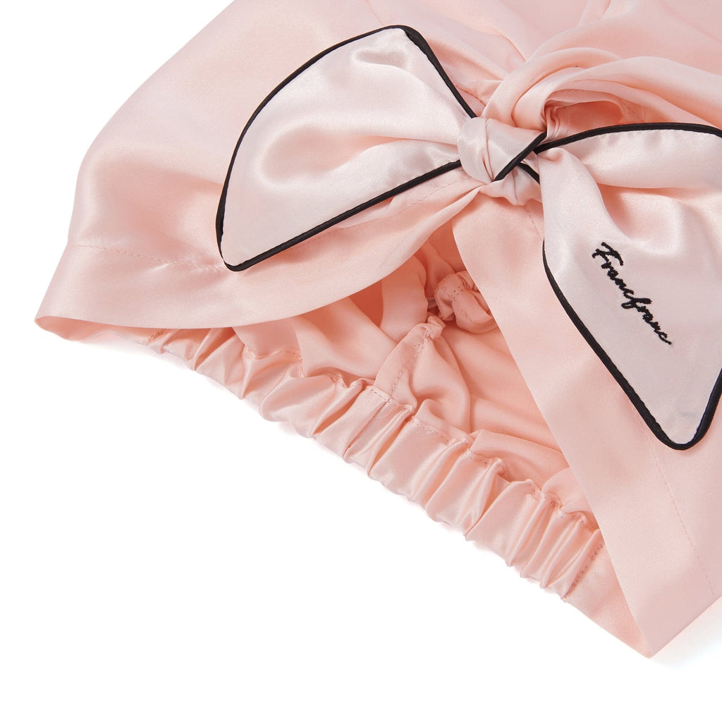 Silk Night Cap Short  Pink