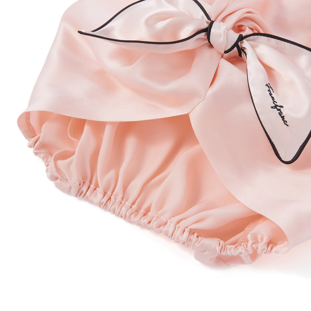 Silk Night Cap Long  Pink