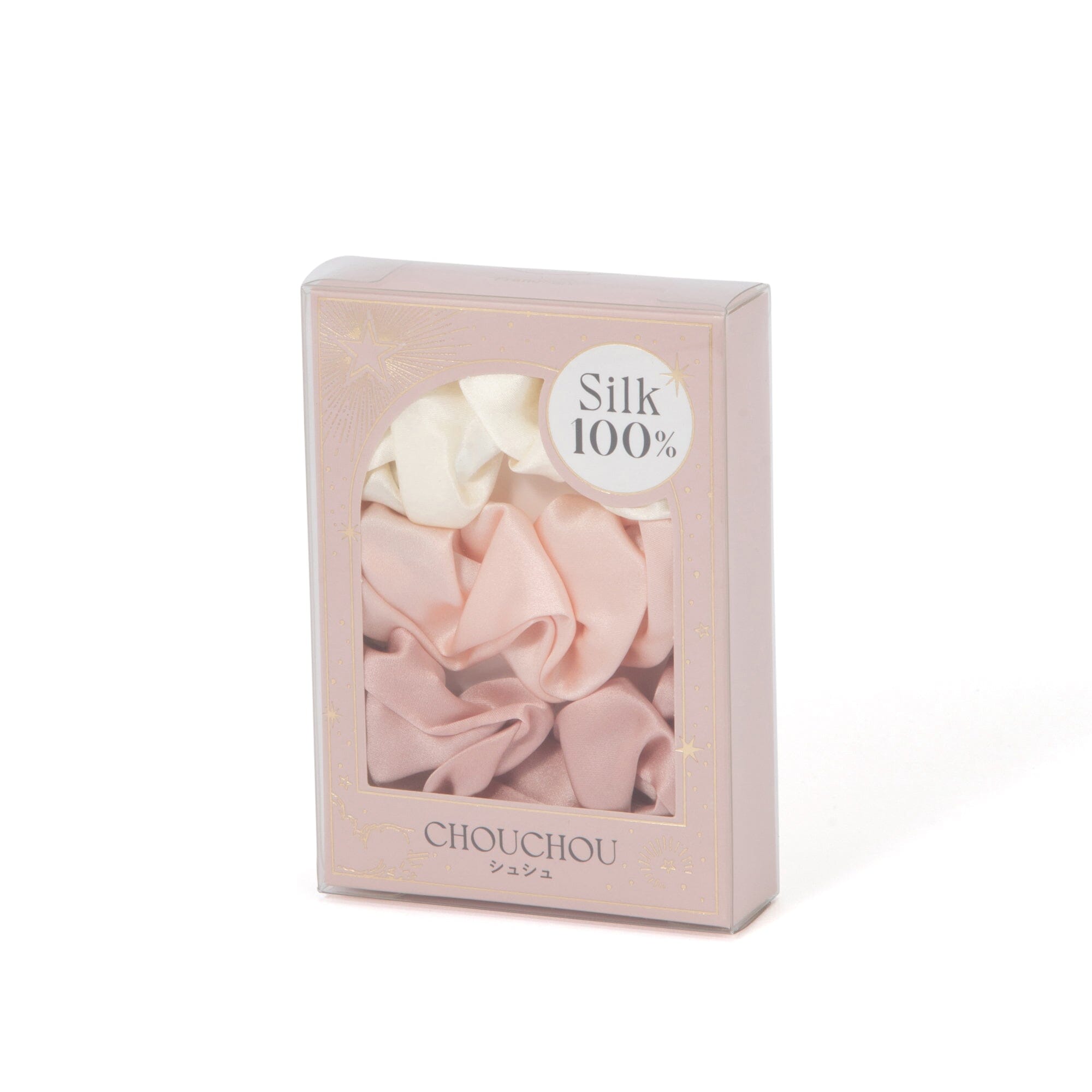 Silk Chouchou 3Pcs  Pink