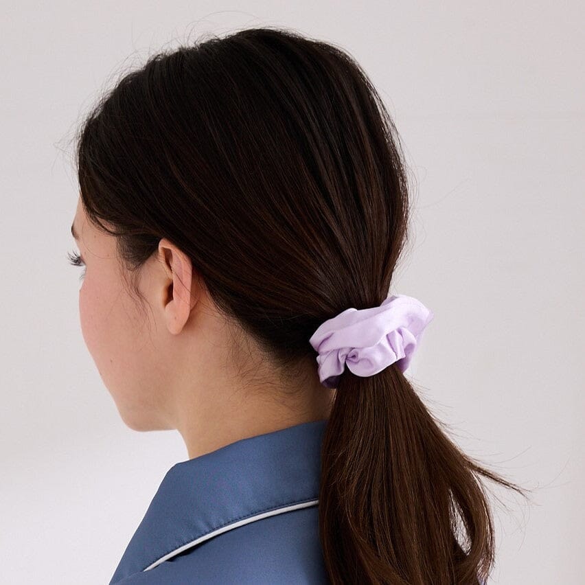 Silk Chouchou Set of 3 Purple