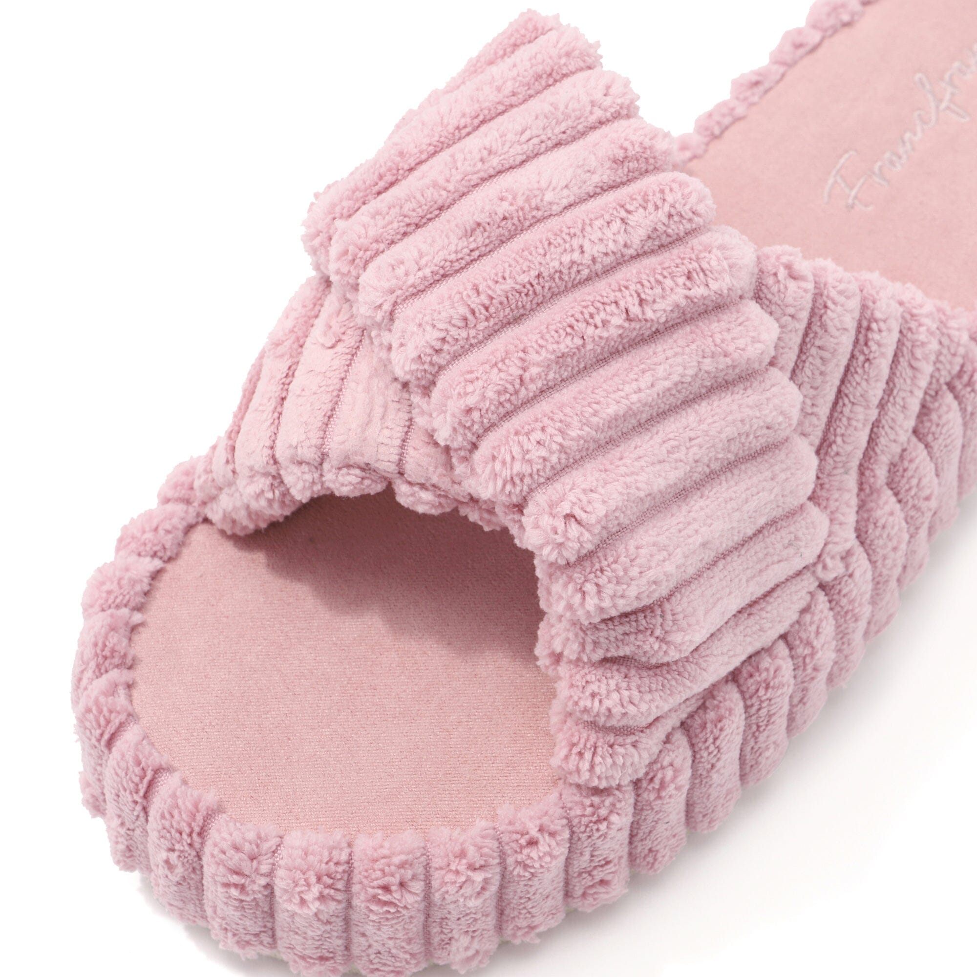 Wide Wale Cross Room Shoes Pink