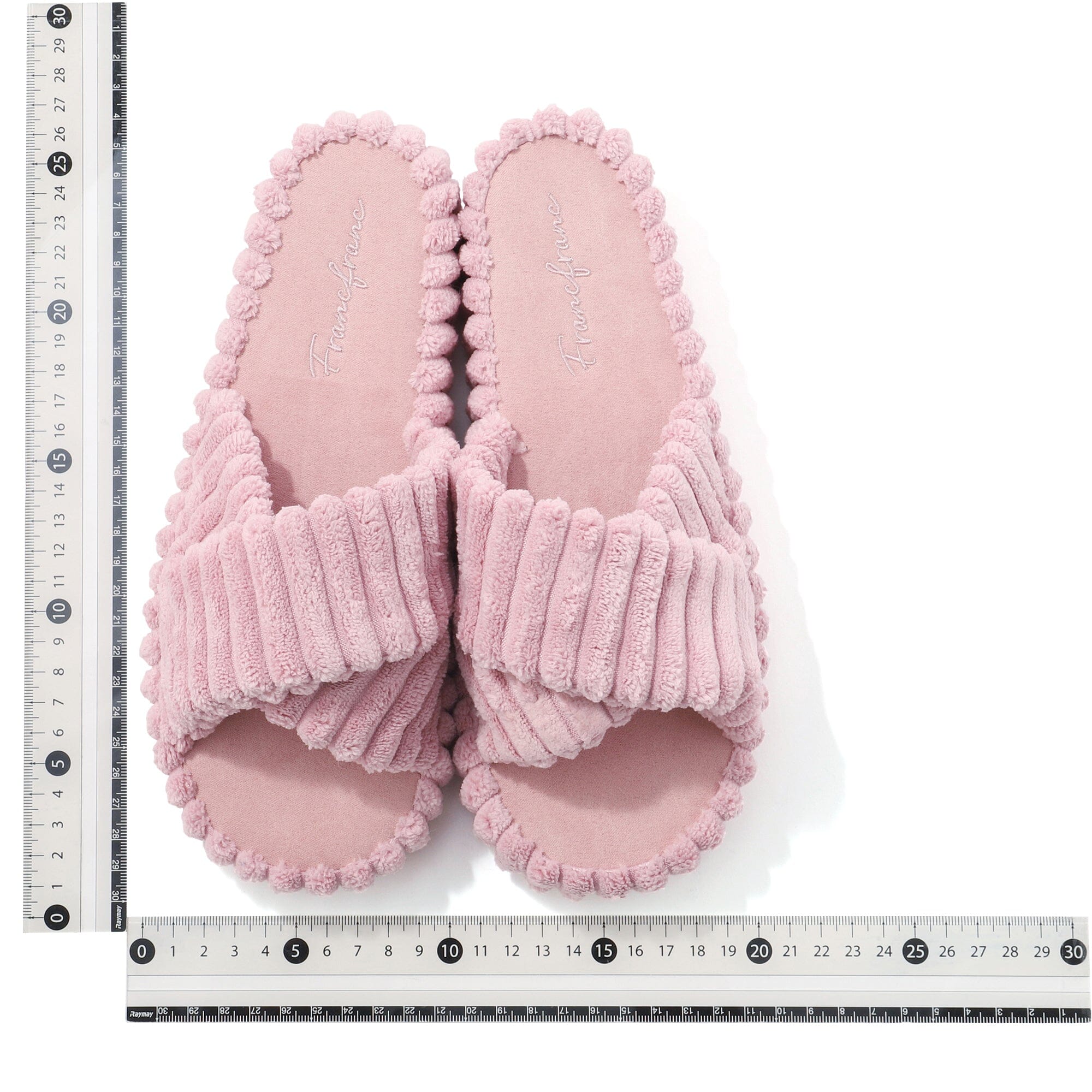 Wide Wale Cross Room Shoes Pink