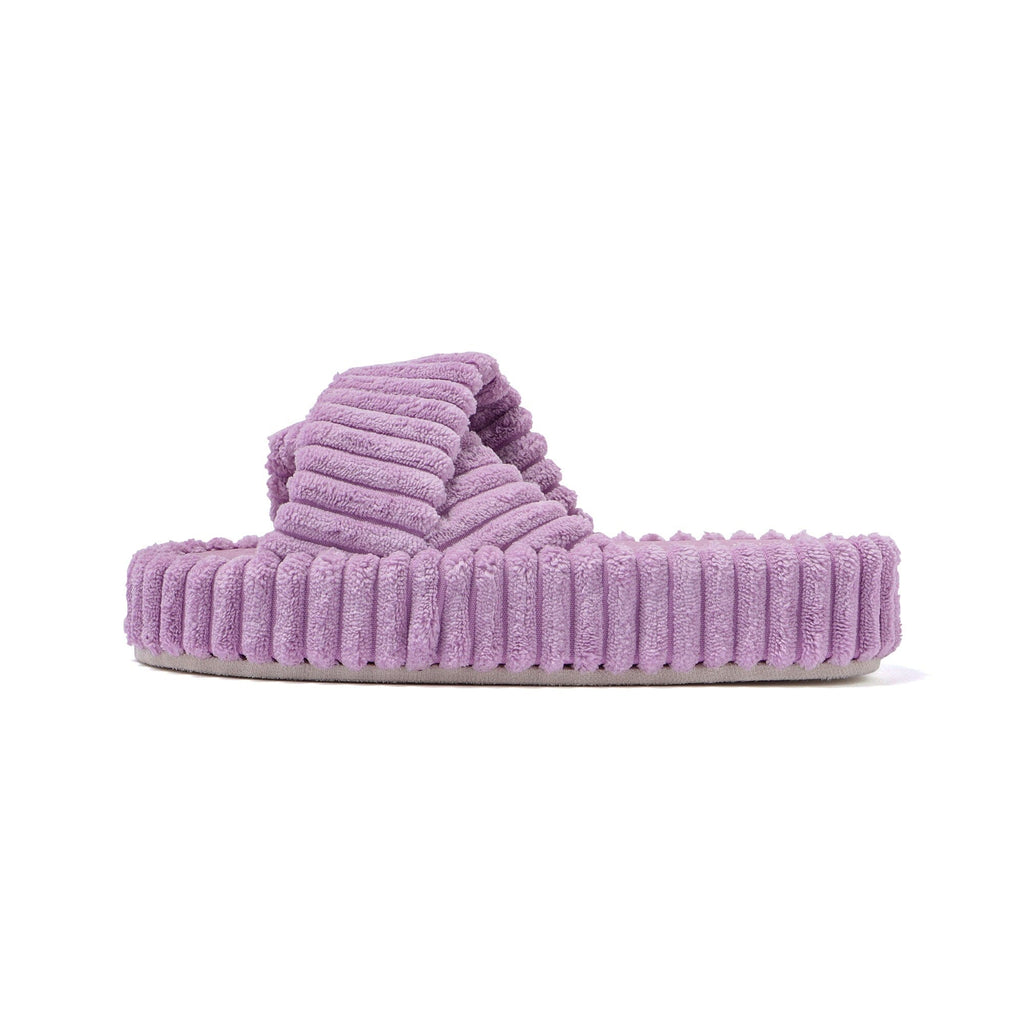 Wide Wale Cross Room Shoes Purple