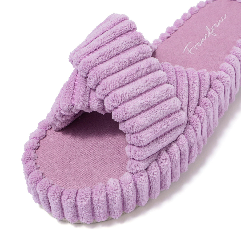 Wide Wale Cross Room Shoes Purple