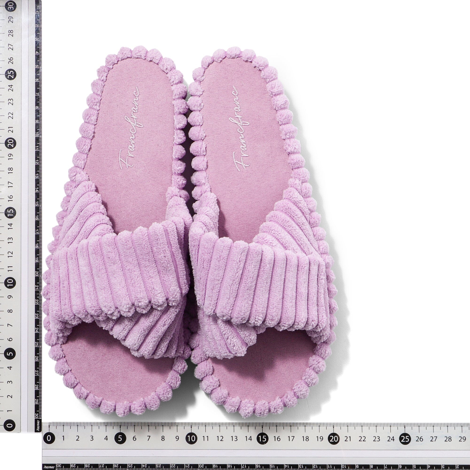 Wide Wale Cross Room Shoes Purple