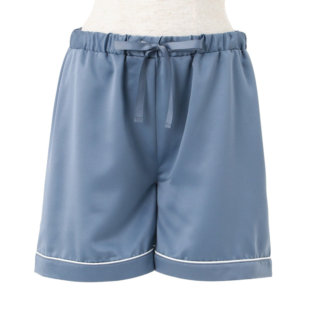Hyaluronan Logo Embroidery Short Sleeve Short Pants Pajamas Blue