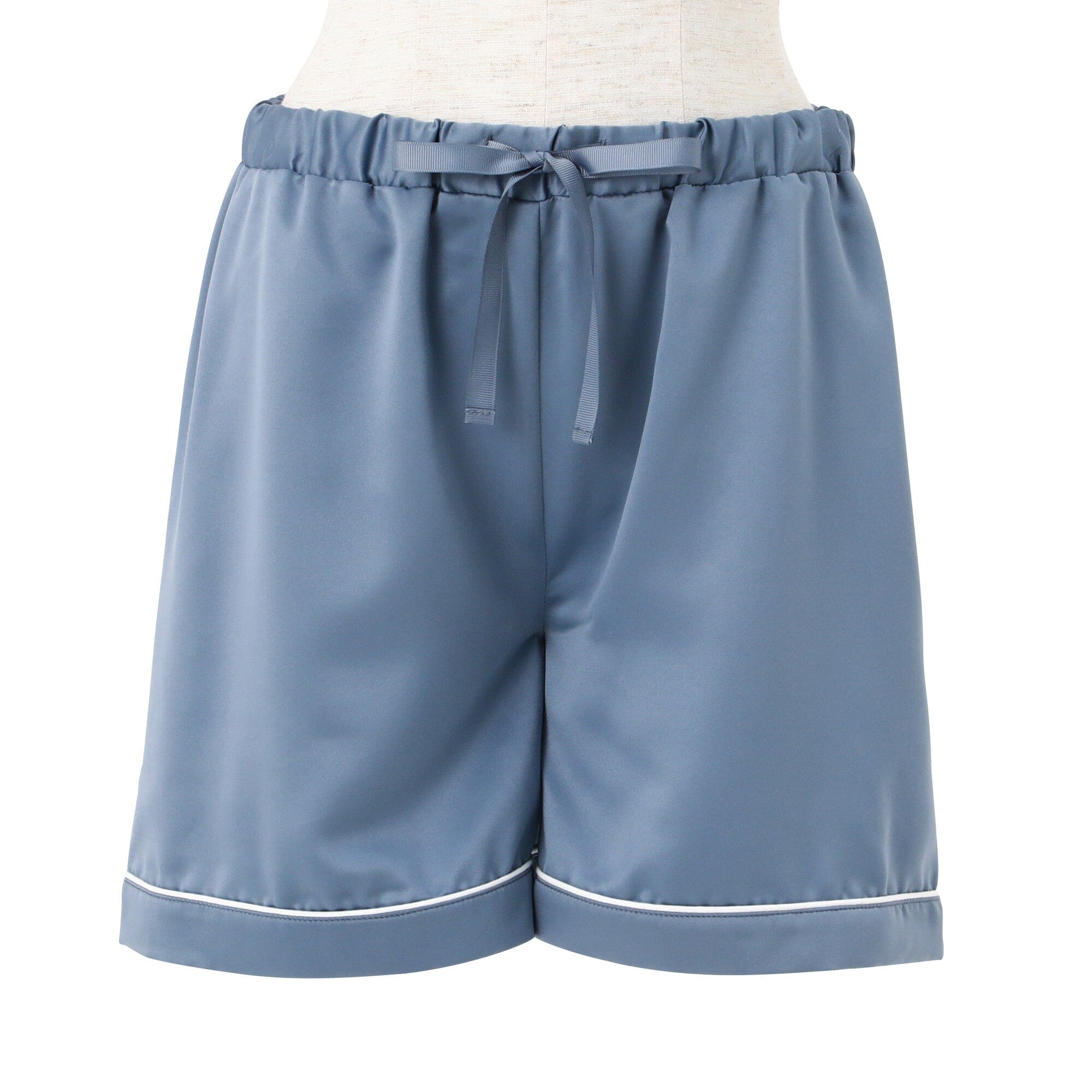 Hyaluronan Logo Embroidery Short Sleeve Short Pants Pajamas Blue