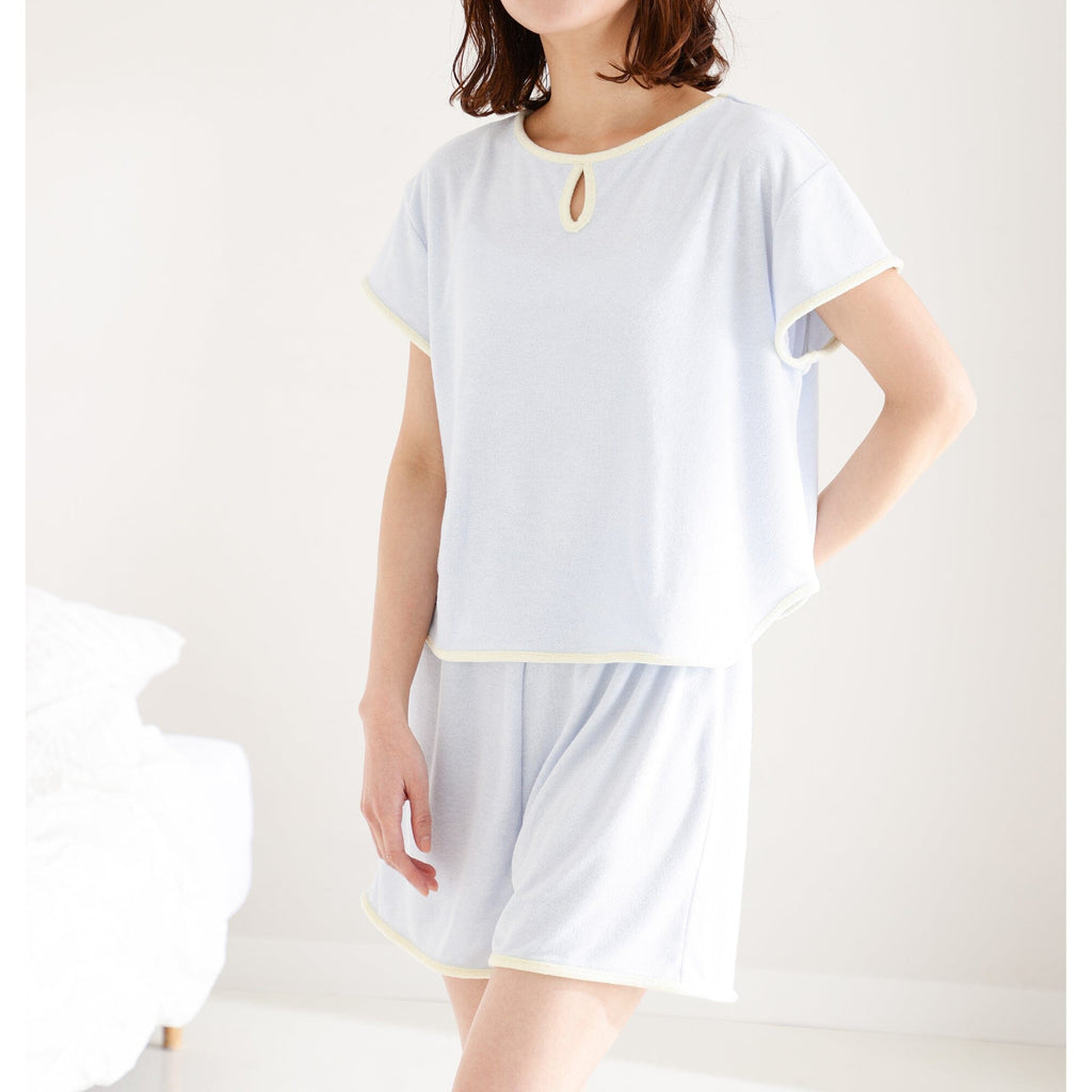 Cool Touch Pile Pajamas Light Blue
