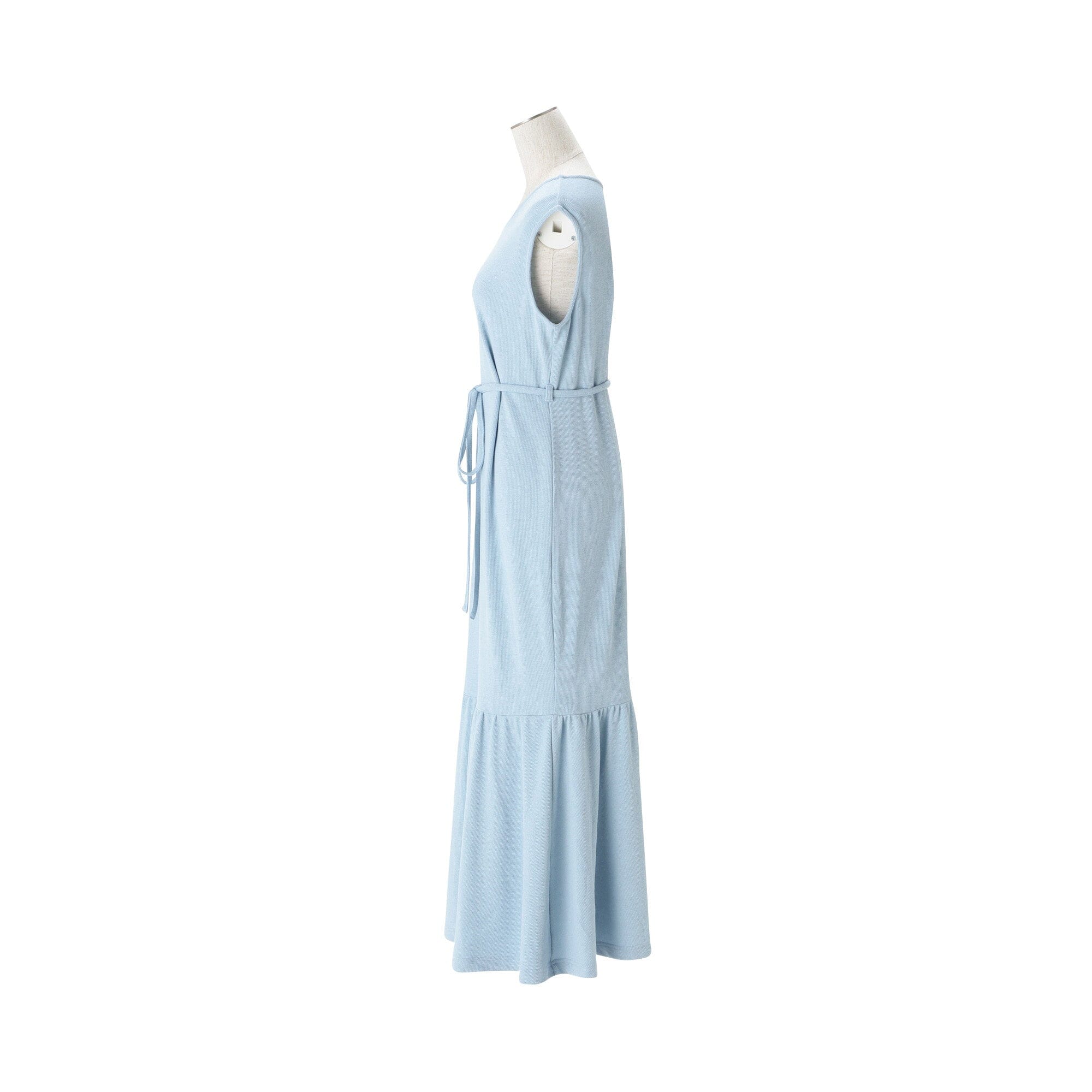Ice Touch Rib One Piece Light Blue