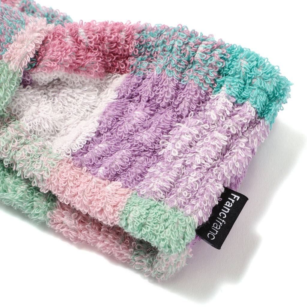 Antibacterial And Deodorant Mixed Check Hair Band Green